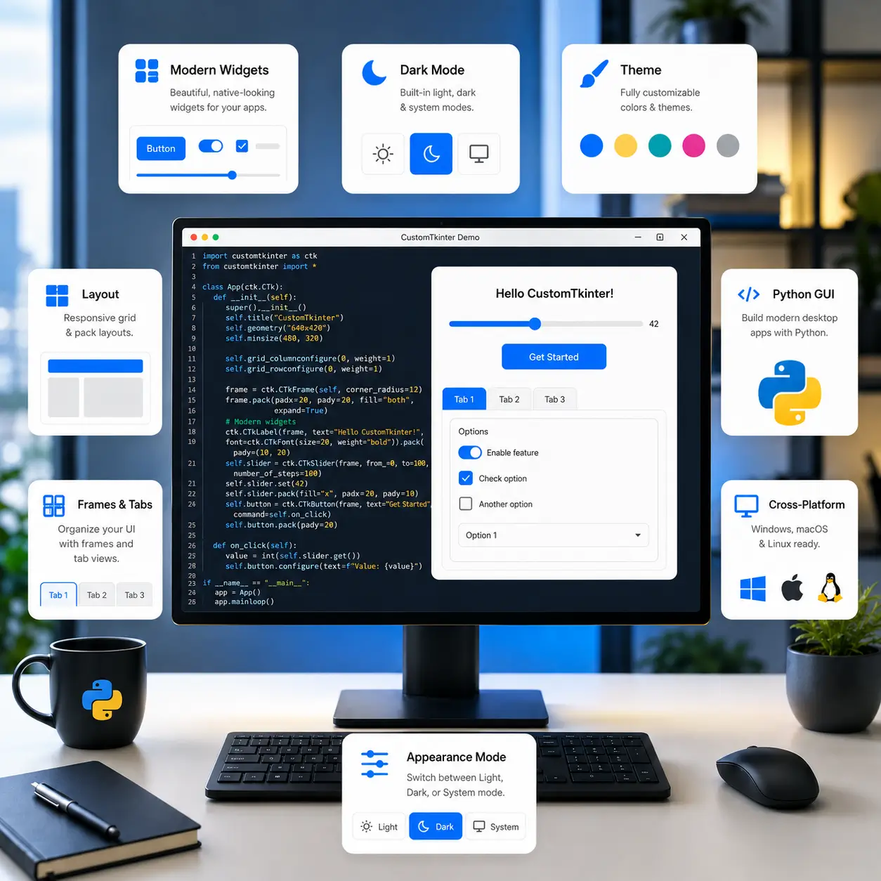 about customtkinter